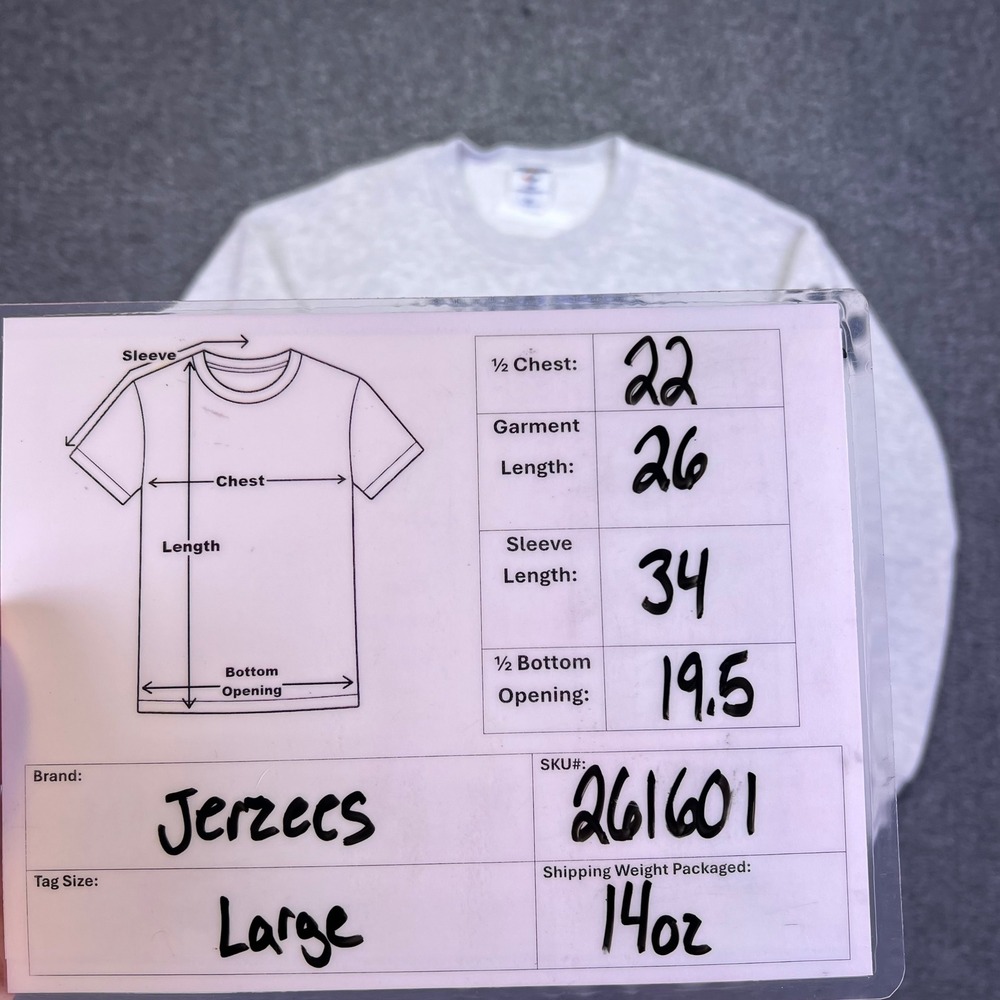 Jerzee Sweatshirt L Gray Athletic Retro Harrison Central Huskies Graphic VTG USA - Picture 3 of 16